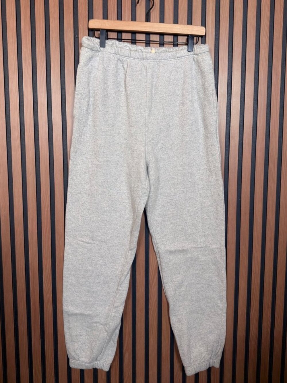 RE/DONE x Hanes Sweatpants Large Mens Gray Fleece Pull On Drawstring